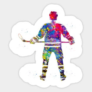 Hockey Player Girl Sticker